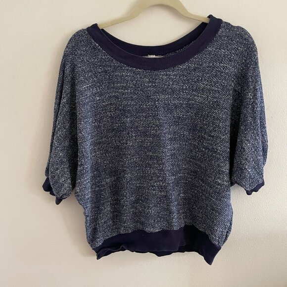 American Apparel Dolman top in blue, one size - Picture 1 of 3